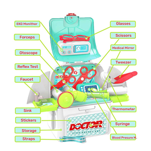 ست اسباب بازی پزشکی کوله پشتی Doctor Set 2 in 1_اسباب بازی
